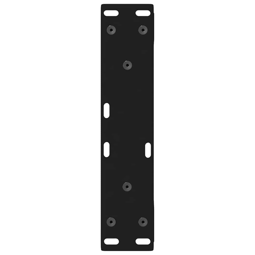 Salongbordben 2 stk svart 28 x (42-43,3) cm stål