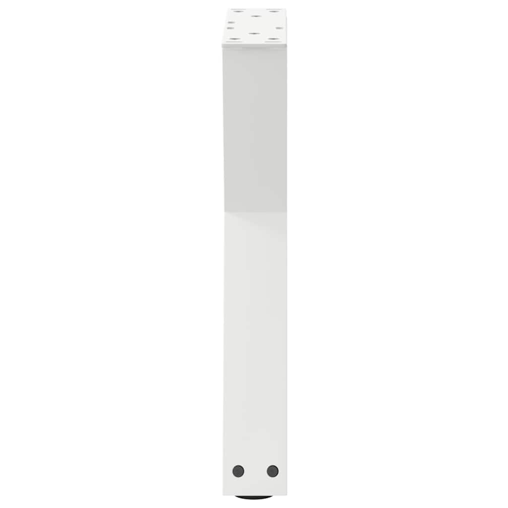 Salongbordben 2 stk hvite 28 x (42-43,3) cm stål