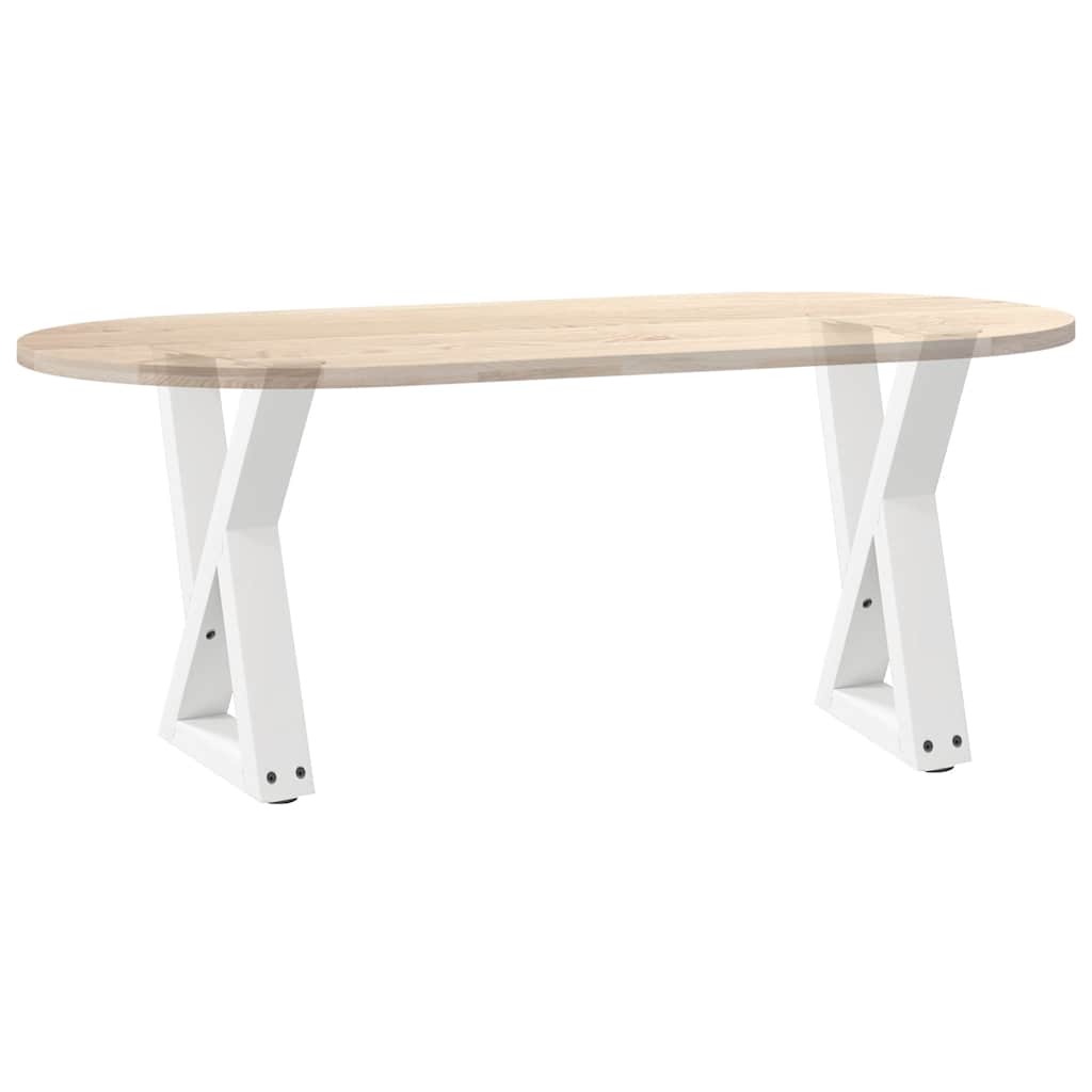 Salongbordben 2 stk hvite 28 x (42-43,3) cm stål