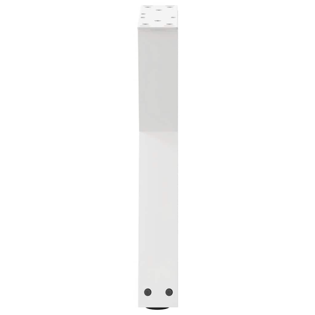 Salongbordben 2 stk hvite 38 x (42-43,3) cm stål