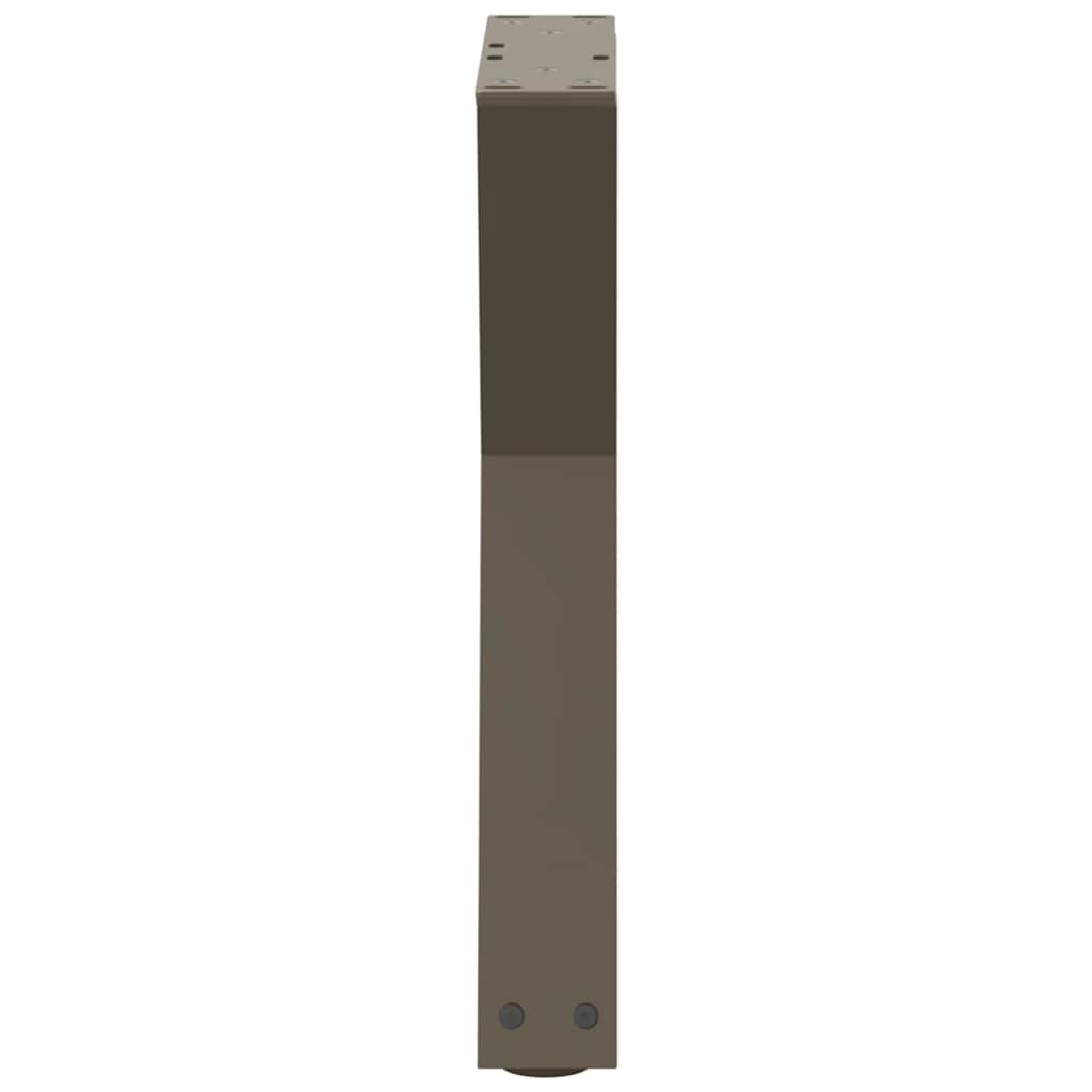 Salongbordben 2 stk naturstål 38 x (42-43,3) cm stål