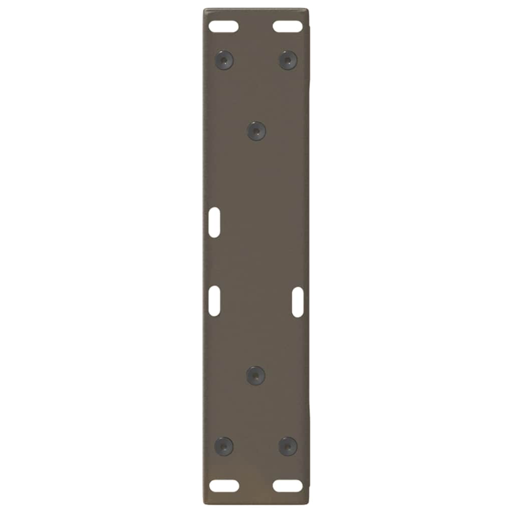 Salongbordben 2 stk naturstål 38 x (42-43,3) cm stål