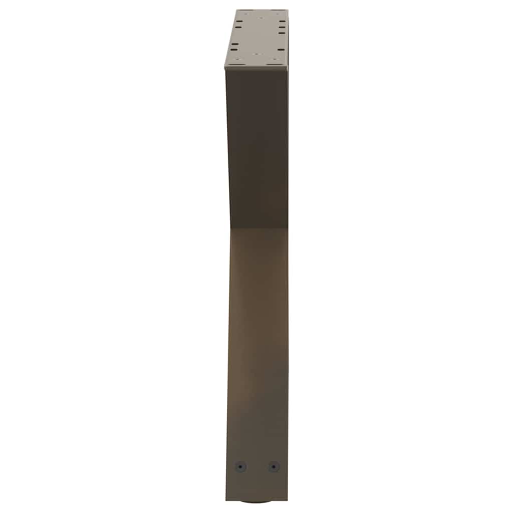 Salongbordben 2 stk naturstål 50x(42-43,3) cm stål