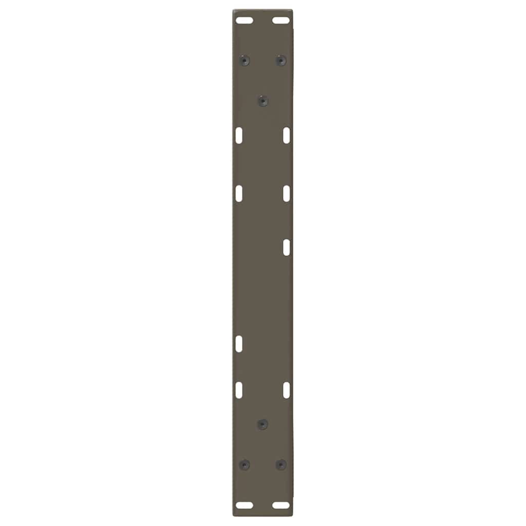 Salongbordben 2 stk naturstål 50x(42-43,3) cm stål
