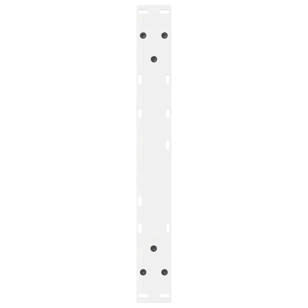 Salongbordben 2 stk hvite 60 x (42-43,3) cm stål