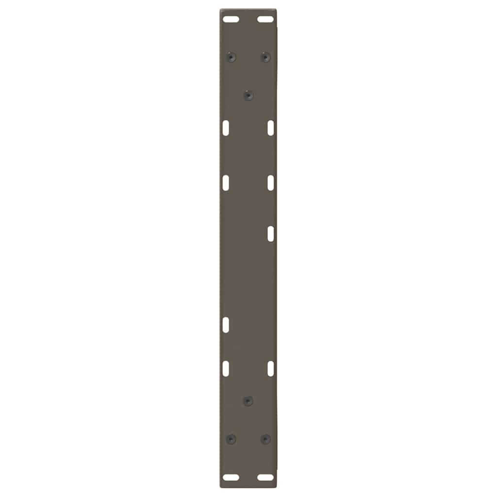 Salongbordben 2 stk naturstål 60 x (42-43,3) cm stål