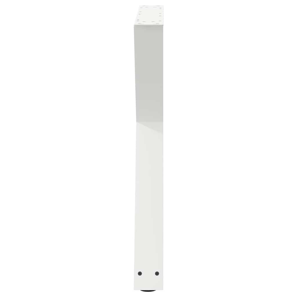 Spisebordben 2 stk hvite 70 x (72-73,3) cm stål