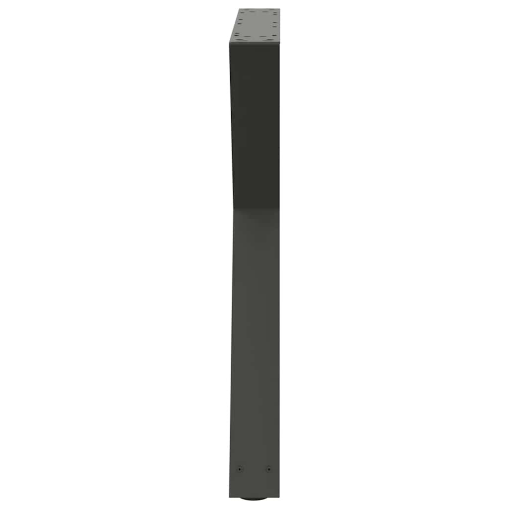 Spisebordben 2 stk antrasitt 80 x (72-73,3) cm stål vidaXL