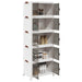 Oppbevaringsboks stablebar med hjul 5-lags 75 L 64x40x179 cm