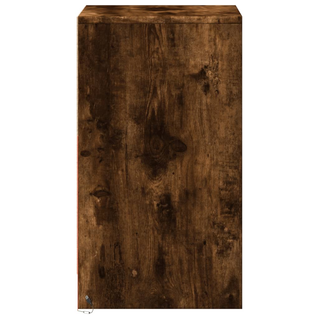 Nattbord med LED røkt eik konstruert tre