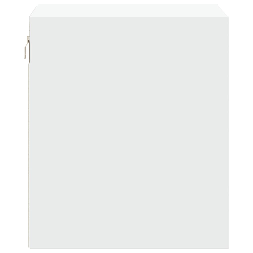 Vegghengte nattbord med LED-lys 2 stk hvit