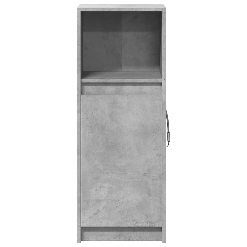 Skjenk med LED betonggrå 38x34x100 cm konstruert tre vidaXL