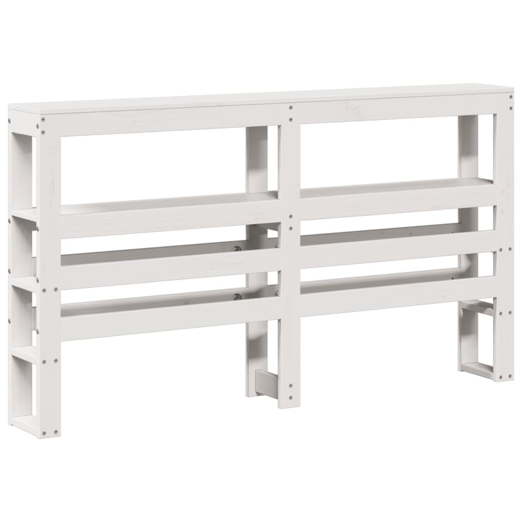 Sengeramme uten madrass hvit 140x190 cm heltre furu