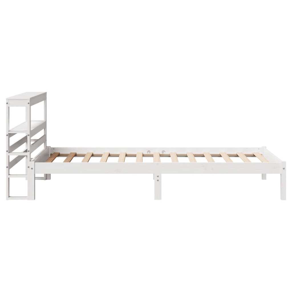Sengeramme uten madrass hvit 90x200 cm heltre furu