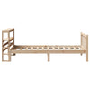 Sengeramme uten madrass 75x190 cm heltre furu