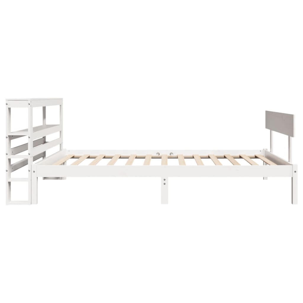Sengeramme uten madrass hvit 90x190 cm heltre furu