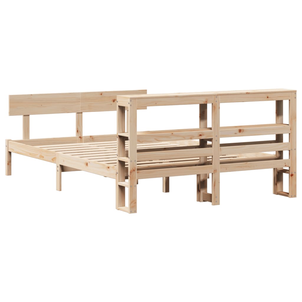 Sengeramme uten madrass 140x200 cm heltre furu