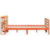 Sengeramme uten madrass brun 150x200 cm heltre furu