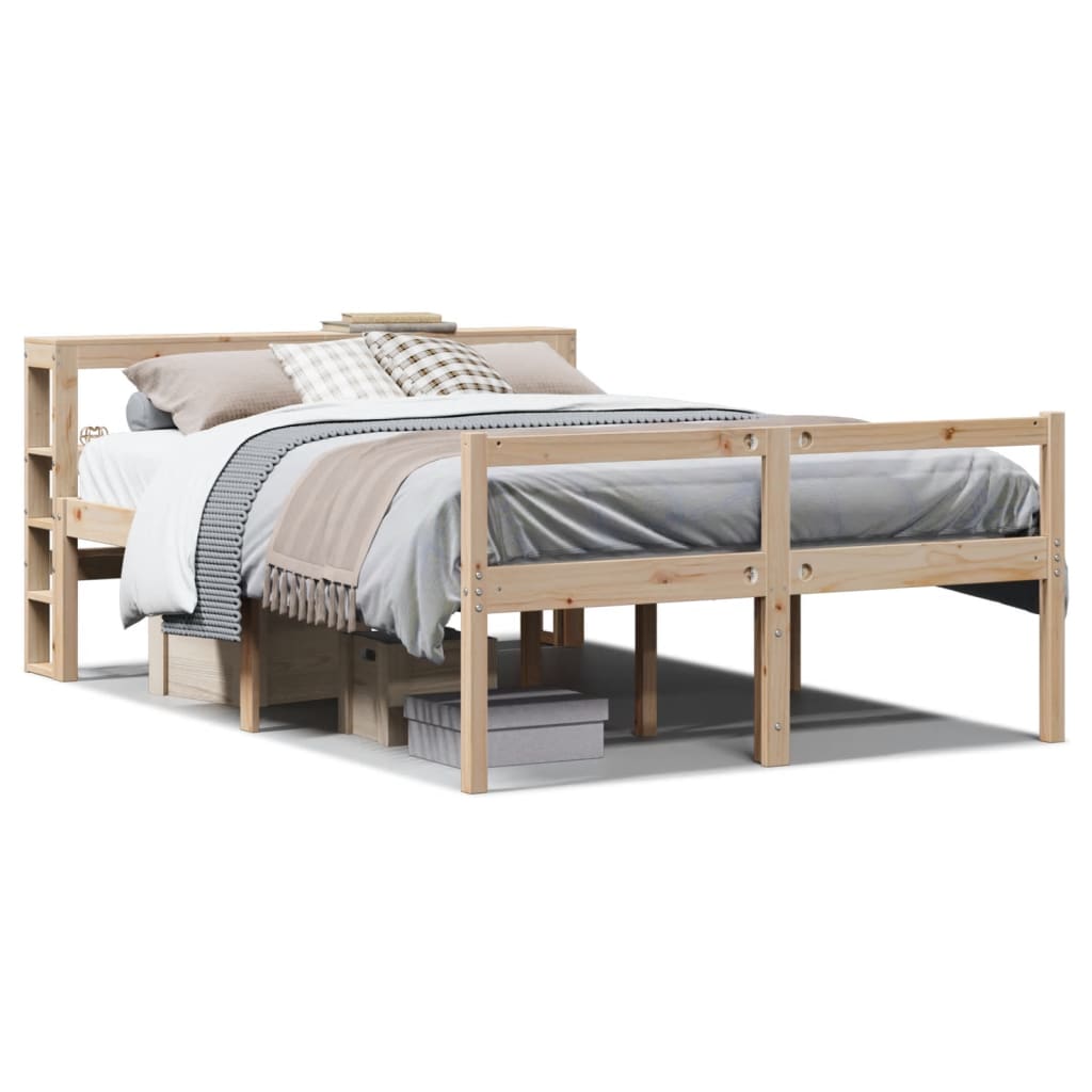 Seniorseng med hodegavl 140x190 cm heltre furu