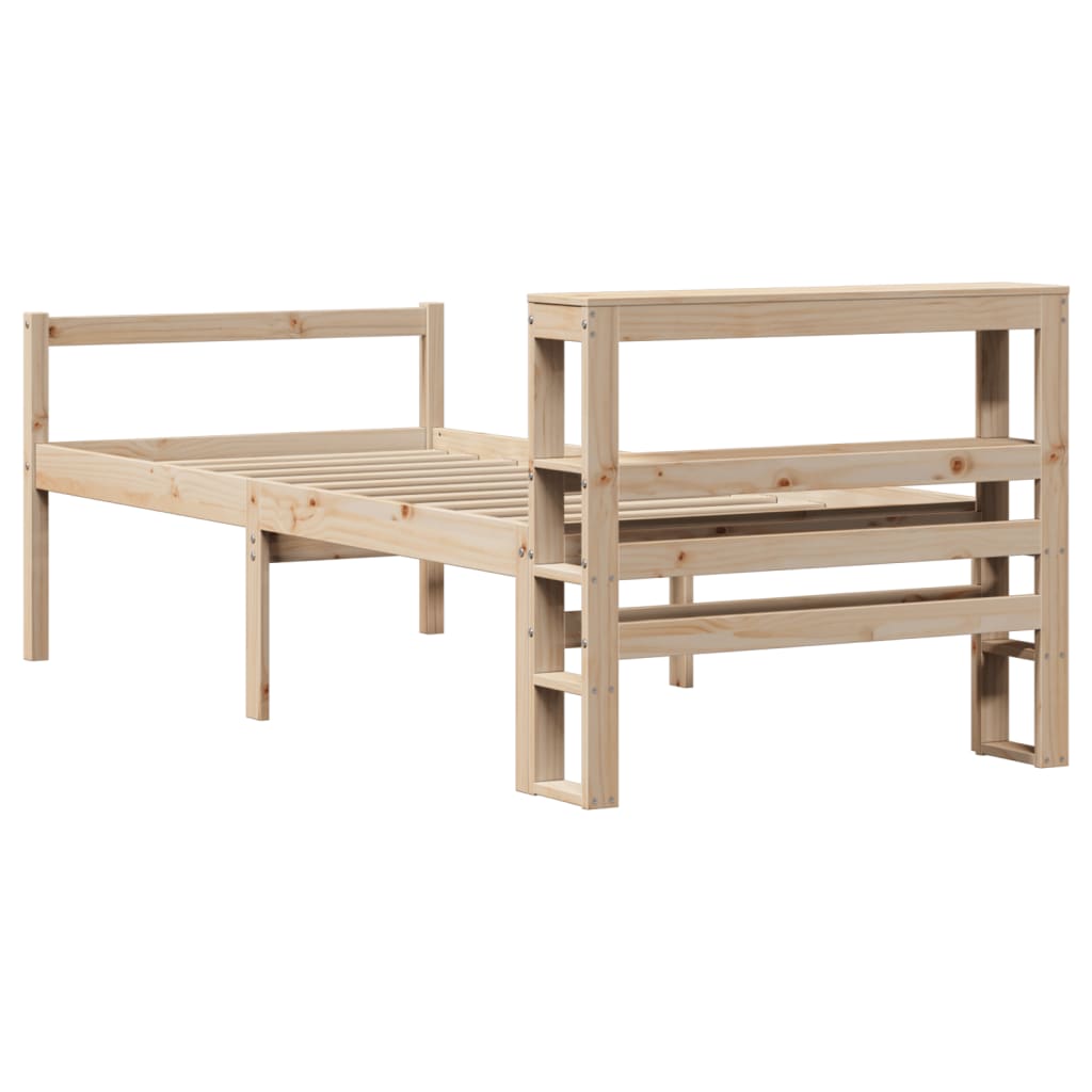 Seniorseng med hodegavl 100x200 cm heltre furu