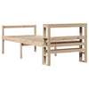 Seniorseng med hodegavl 100x200 cm heltre furu