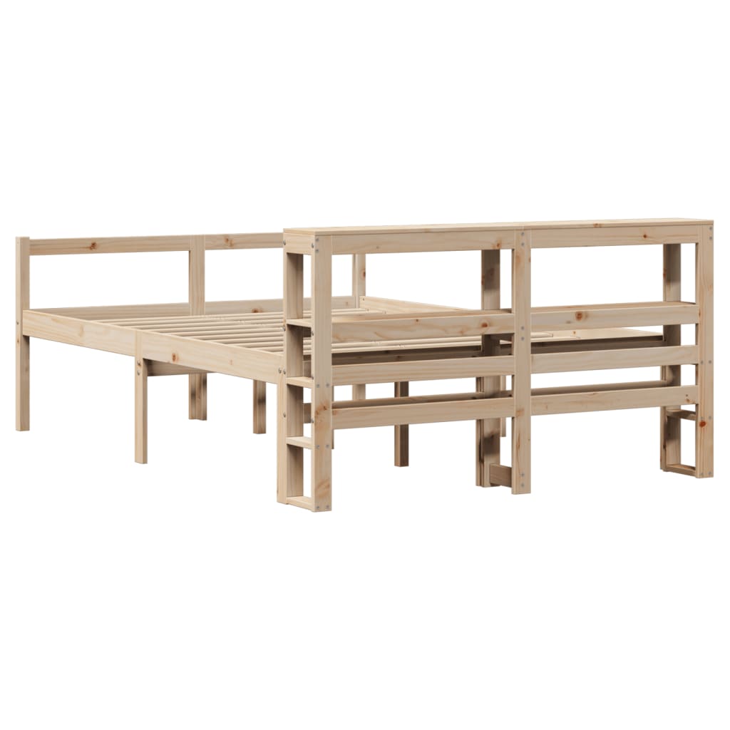 Seniorseng med hodegavl 160x200 cm heltre furu
