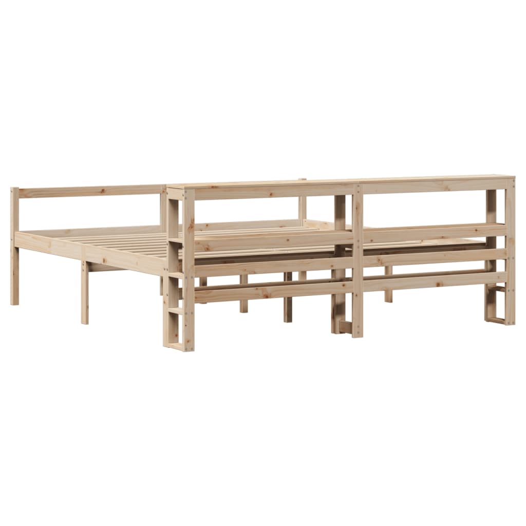Seniorseng med hodegavl 180x200 cm heltre furu