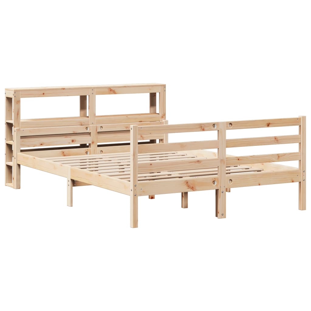 Sengeramme med hodegavl 140x190 cm heltre furu
