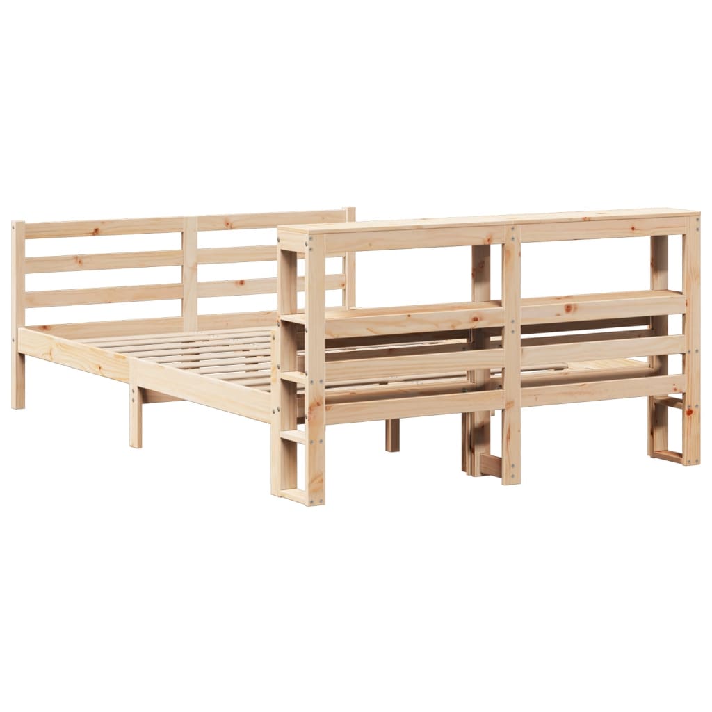 Sengeramme med hodegavl 140x190 cm heltre furu