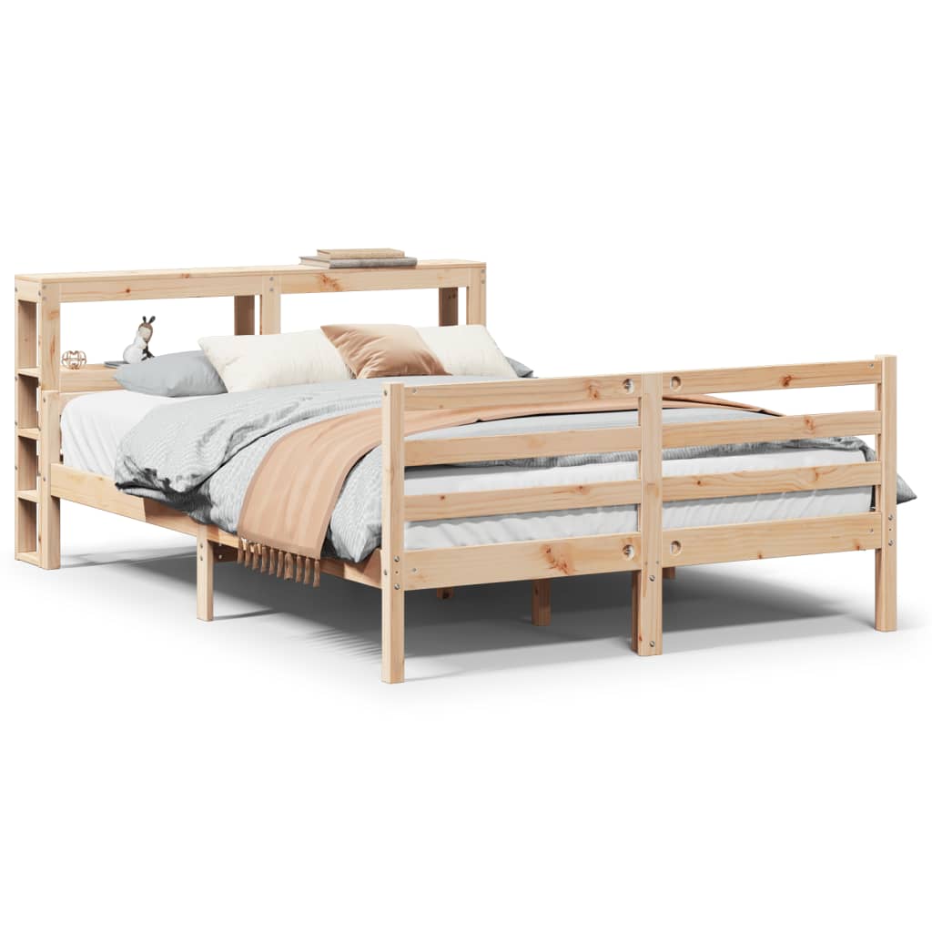 Sengeramme med hodegavl 140x200 cm heltre furu
