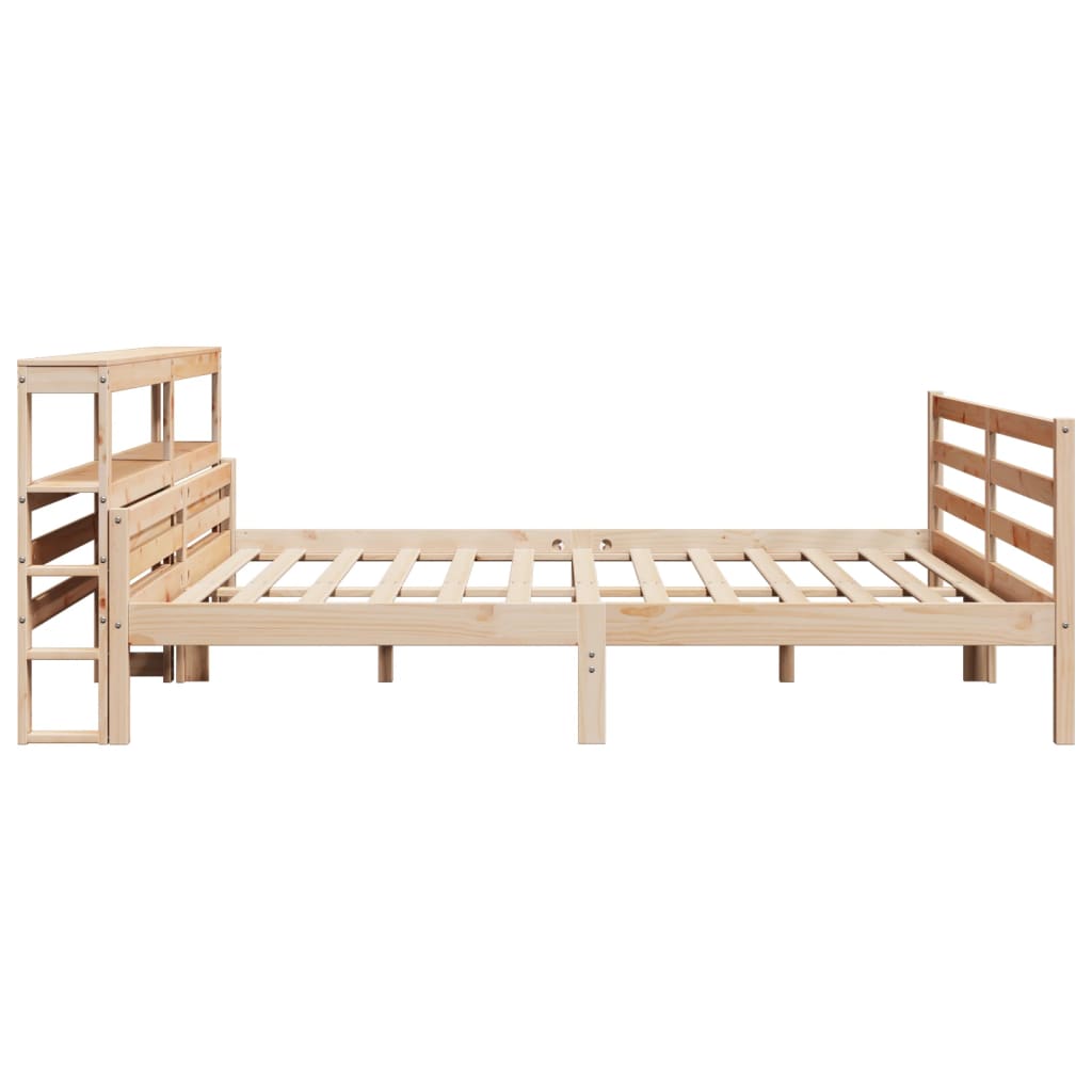 Sengeramme med hodegavl 200x200 cm heltre furu
