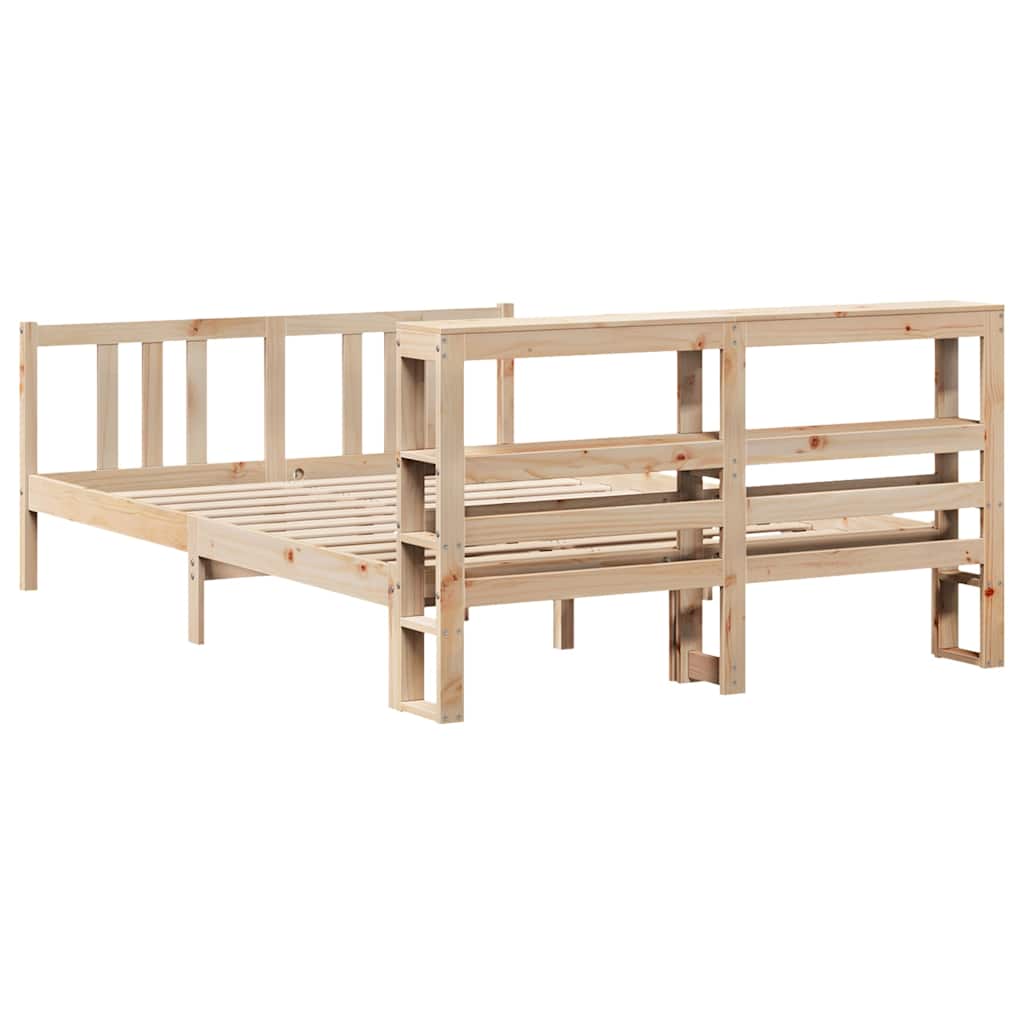 Sengeramme med hodegavl 120x200 cm heltre furu