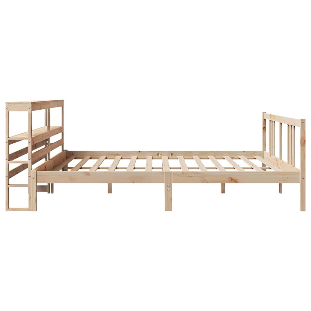 Sengeramme med hodegavl 200x200 cm heltre furu