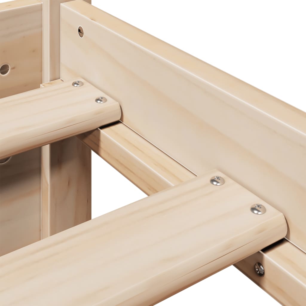 Sengeramme med hodegavl 75x190 cm heltre furu