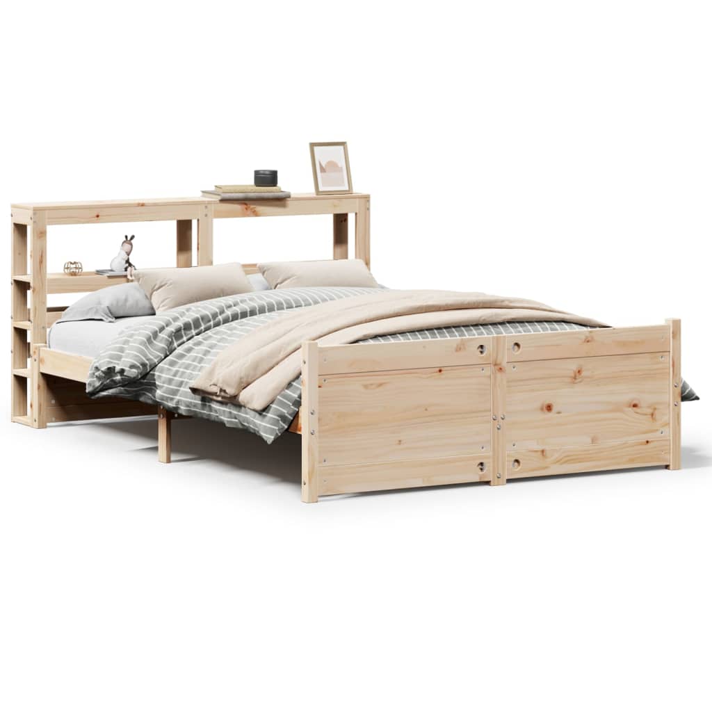 Sengeramme med hodegavl 140x200 cm heltre furu