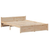 Sengeramme med hodegavl 140x200 cm heltre furu
