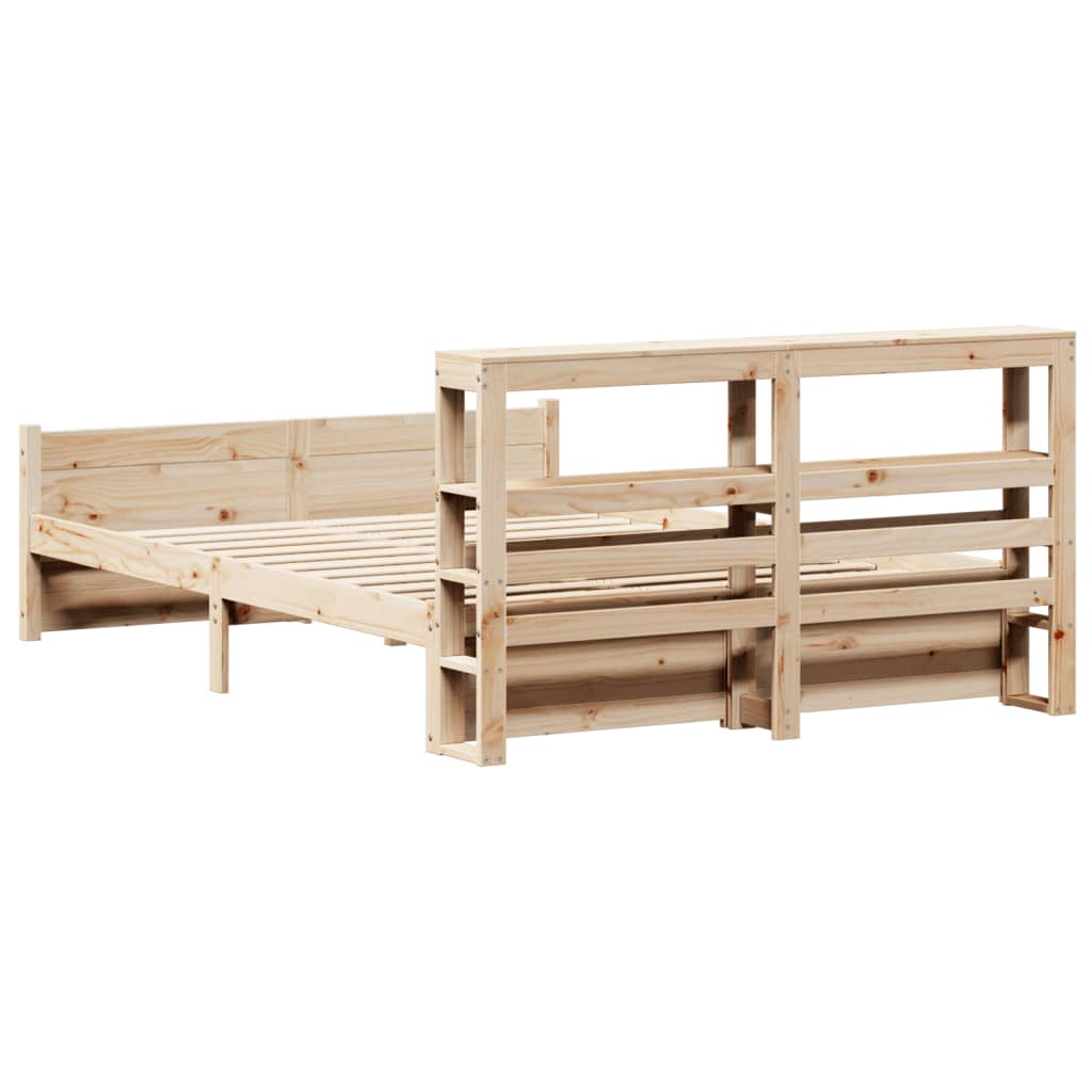 Sengeramme med hodegavl 140x200 cm heltre furu