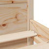 Sengeramme med hodegavl 140x200 cm heltre furu