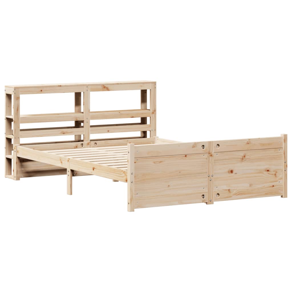 Sengeramme med hodegavl 150x200 cm heltre furu