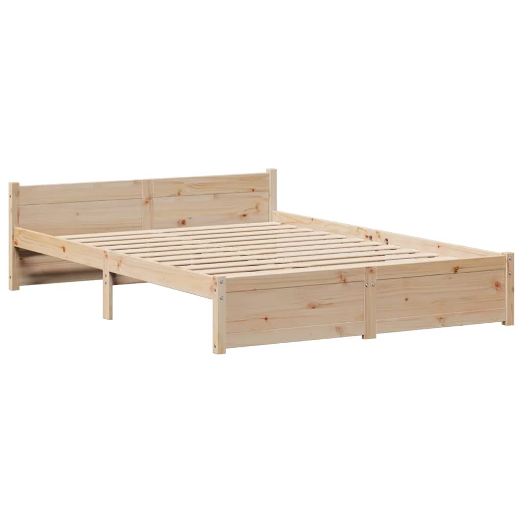 Sengeramme med hodegavl 150x200 cm heltre furu