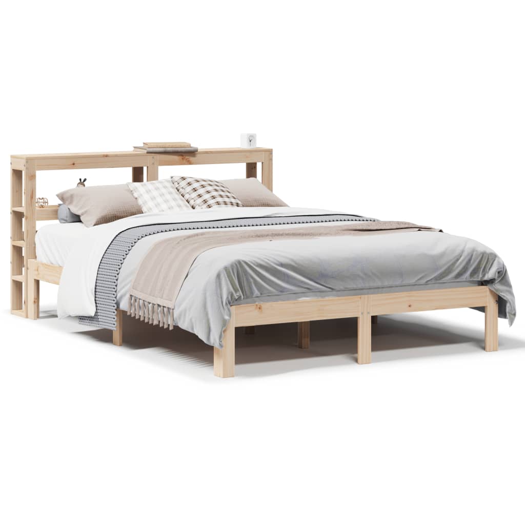 Sengeramme med hodegavl 140x190 cm heltre furu