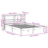 Sengeramme med hodegavl 140x190 cm heltre furu