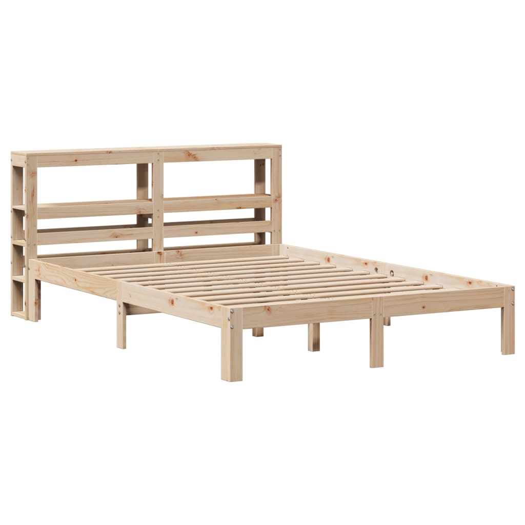 Sengeramme med hodegavl 140x200 cm heltre furu
