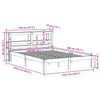 Sengeramme med hodegavl 140x200 cm heltre furu