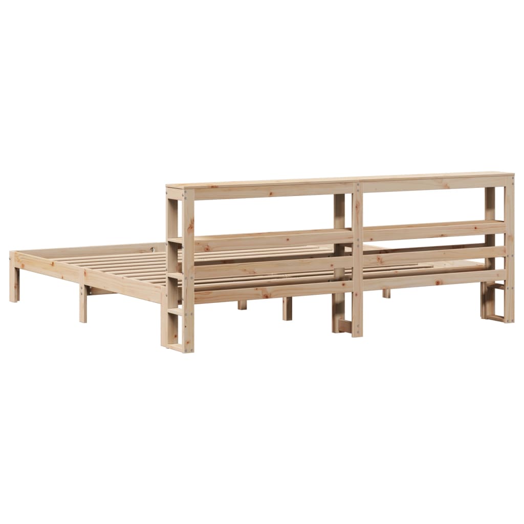 Sengeramme med hodegavl 180x200 cm heltre furu