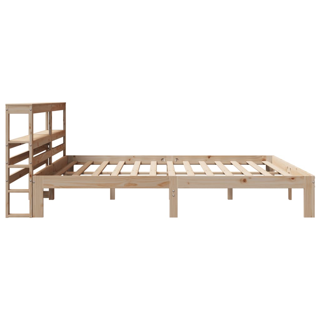 Sengeramme med hodegavl 200x200 cm heltre furu