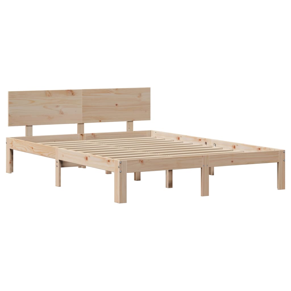Sengeramme med hodegavl 120x190 cm heltre furu