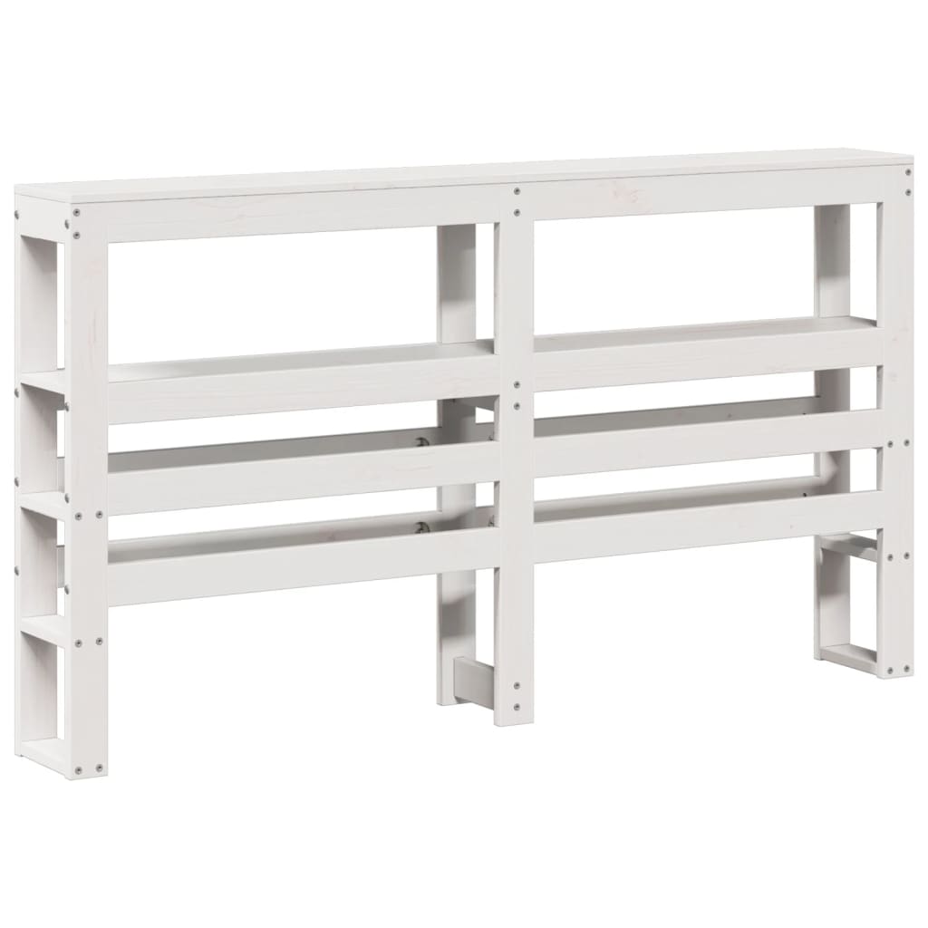 Sengeramme med hodegavl hvit 120x190 cm heltre furu