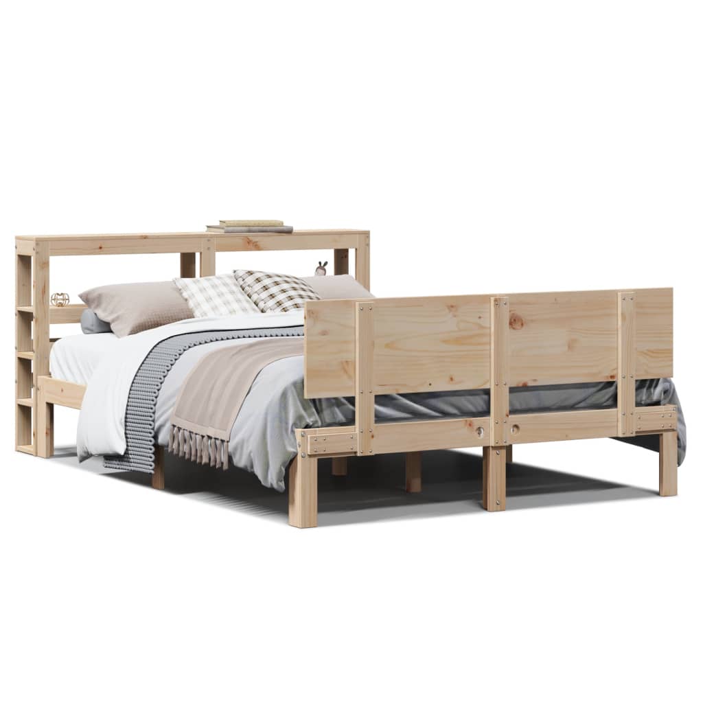 Sengeramme med hodegavl 140x190 cm heltre furu