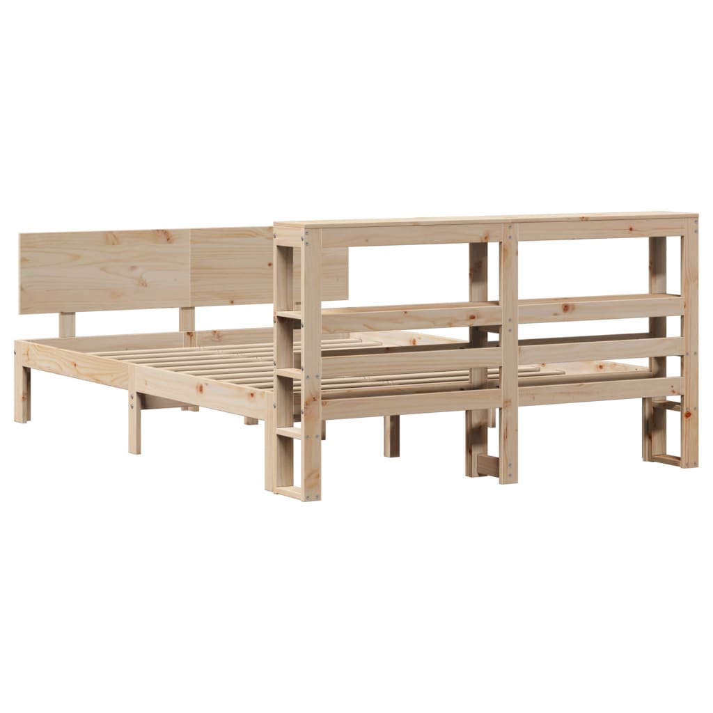 Sengeramme med hodegavl 140x190 cm heltre furu